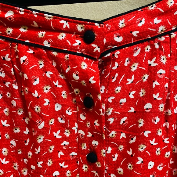 Promod Red Skirt - Picture 2 of 8